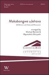 Makabongwe uJehova SATB choral sheet music cover